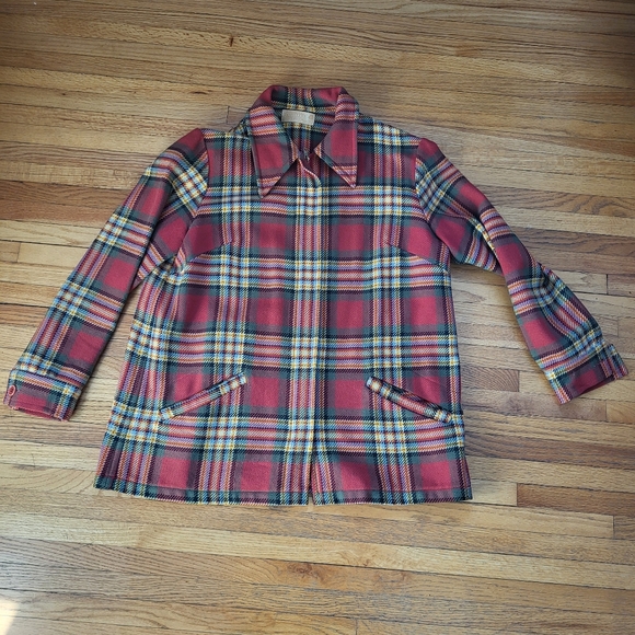 Vintage Pendleton Women's Zipper Wool Jacket Circa 1964-early 1970s 100% Wool - Picture 10 of 13